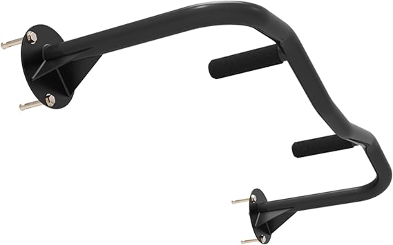 Wall Mounted Pull Up Bar and Dip Station, Doorway Chin Up Bar with Foam Grip - Max Load 550 LB, Heavy Duty Strength Training Fitness Bar