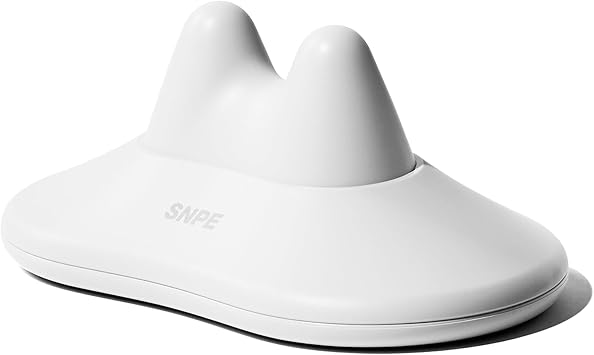 Danason II - Neck Pressure Point Massager, Extra Firm Suboccipital & Occipital Release, Acupressure Neck & Shoulder Tension Reliever, Cervical Traction Device Floral White