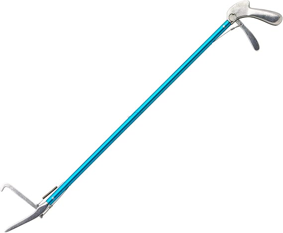 Midwest Gloves Reptile Handling Tongs (40" Snake Tongs, Aluminum, Black/Silver, 1 Pair)