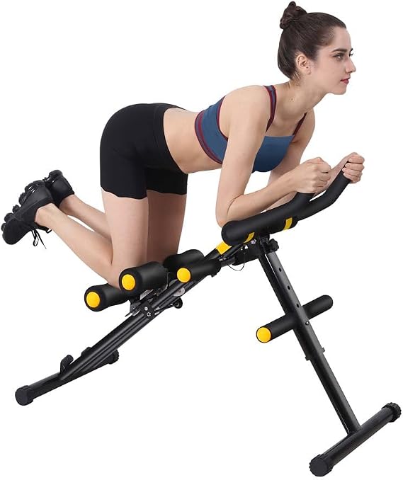AB Workout Equipment, Home Gym Ab Machine for Abdominal Exercise and Strength Training, Height Adjustable Fitness Equipment