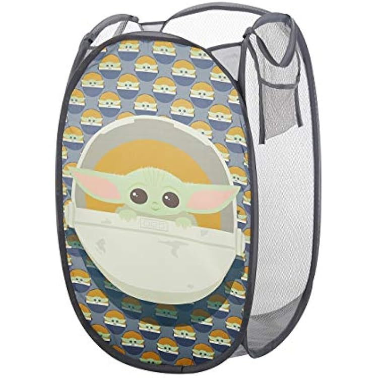 Star Wars, The Mandalorian Pop Up Hamper Featuring The Child with Durable Carry Handles, 24 H x 23 W X 2 CM