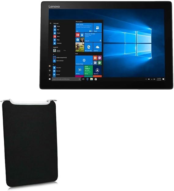 BoxWave Case Compatible with Lenovo Miix 520 (12.2 in) - SlipSuit, Soft Slim Neoprene Pouch Protective Case Cover - Jet Black