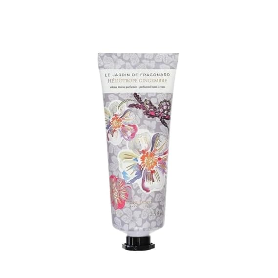 Fragonard Hand Cream Luxury Scented Shea Butter Hand Cream with 95% Natural Ingredients 75ml/ 2.5 floz (75ml, Heliotrope Gingembre)