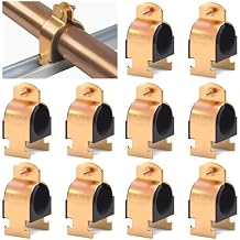 10 Pack Rubber Cushion Strut Clamp,Zinc-plated Pipe Strut Clamps for Mounting Copper Pipes,PEX Pipe,Gas Pipings,CVPC Tubing,High Temperature Resistance Mount Strut Clamp (1-1/2 Inch OD)