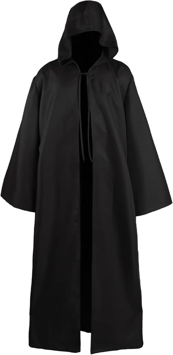 Renaissance Costume Robe Men Women Medieval Wizard Halloween Cloak Cape