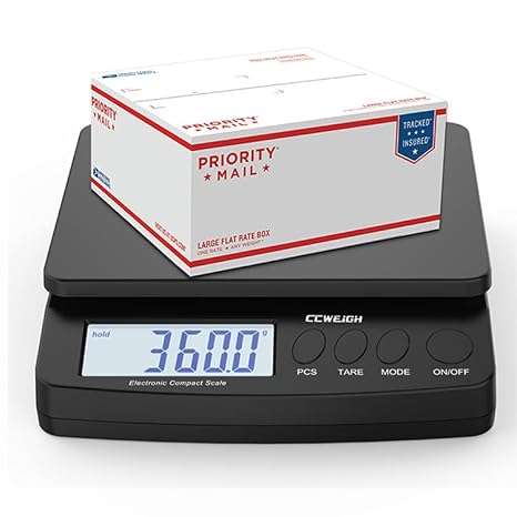 Digital Postal Scale 30kg/66lb - Durable Steel Construction, 6 Units Conversion, Tare Function | for Home, Kitchen, Postal, Shipping, Parcel Transport