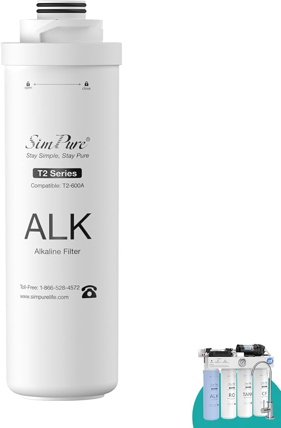 SimPure T2 Series ALK Water Filter Replacement Filter, 1 Pack