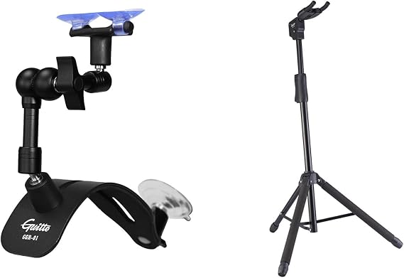 GGR-01 Guitar Balance Support & GGS-06 Universal Portable Adjustable Folding Hanging Guitar Floor Stands