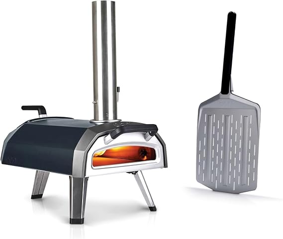 Ooni Karu 2 Pizza Oven and Peel Bundle - Includes Ooni 12" Perforated Pizza Peel