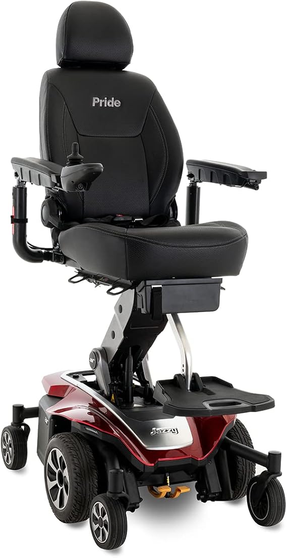 Pride Jazzy Air 2 (Ruby Red)- Includes Joystick Cover, Chair Cover, ARM Bag!