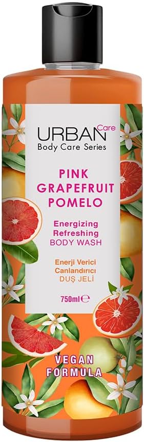 Urban Care Pink Grapefruit & Pamelo Revitalizing and Moisturizing Shower Gel, 750 ml