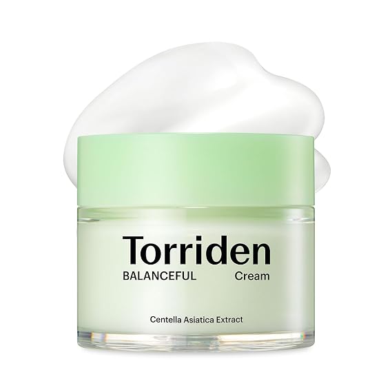Torriden BALANCEFUL Cream 80ml (2.70 fl.oz.) | Soothing and Nourishing Moisturizer for Oily and Sensitive SKin | 5D CICA, Hydrolyzed Hyaluronic Acid, Panthenol