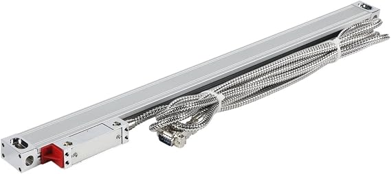 High Accuracy Linear Scale Encoder High Precision Linear Scale 5 Micron DRO Encoder 950mm Optical Grating Ruler for Lathe Machine Milling Machine DRO Tools