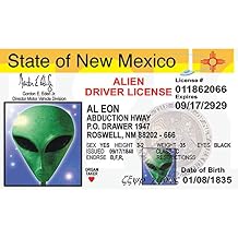 Signs 4 Fun Parody Drivers License | New Mexico Alien ID | Fake ID Novelty Card | Collectible Trading Card Drivers License | Novelty Gift for Holidays | Made in The USA