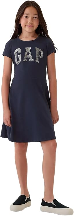 Gap Girls' Short Sleeve Logo Dress