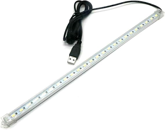 30CM DC 5V Hard Strip 4W LED Strip Bar LED Light W/USB Switch Cabinet Cupboard Lamp (Warm White) JIATONG