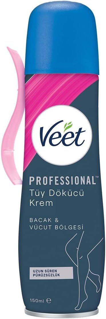 Veet Professional Depilatory Spray Cream 150 ml for Sensitive Skin