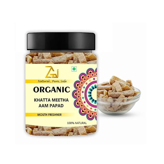 GAGZI Natural Mango Slice (Pachak Khatta Meetha Aam Papad Churan) - 250 GM