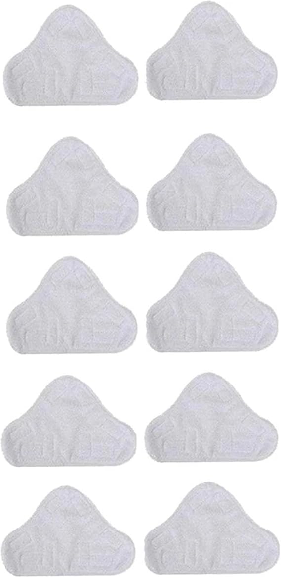 Carpet Cleaning Machine Accessories, 10 Pack Replacement Steam Mop Microfiber Cloth Pad,Compatible forH2O Mop, X5 Triangular Drag