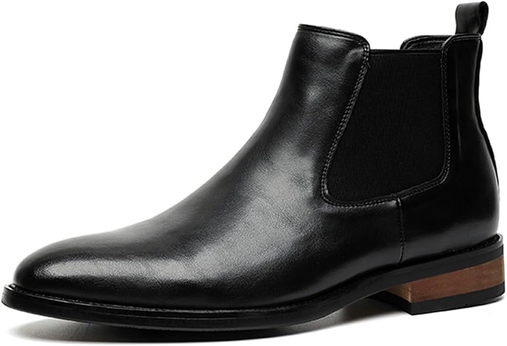 Mens Chelsea Boots Leather Dress Boots for Men