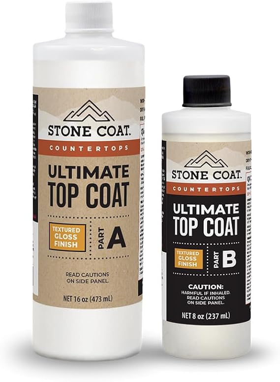 Stone Coat Countertops Ultimate Top Coat, Textured Gloss Finish