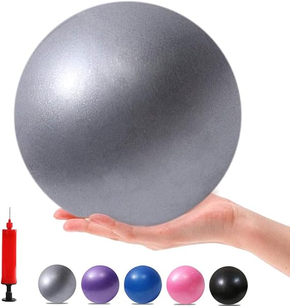 Mini Yoga Balls Exercise Pilates Therapy Balance Bender Ball Barre Equipment for Home Stability Squishy Training with Pump