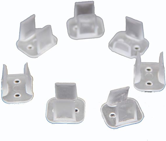 LED 99 lighting 200 Pieces Mounting Clips,Install Clips,Fixing Clips for 6mm 8mm silicone neon flex strip lighting