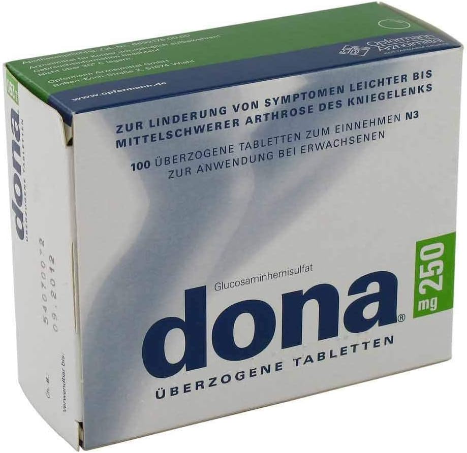 DONA 250 mg coated tablets pack of 100