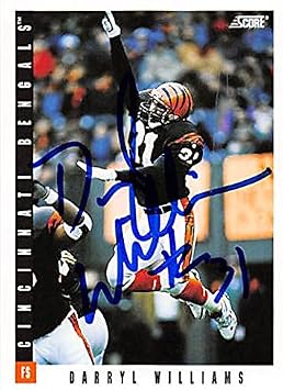 Autograph 124179 Cincinnati Bengals 1993 Score No. 305 Darryl Williams Autographed Football Card