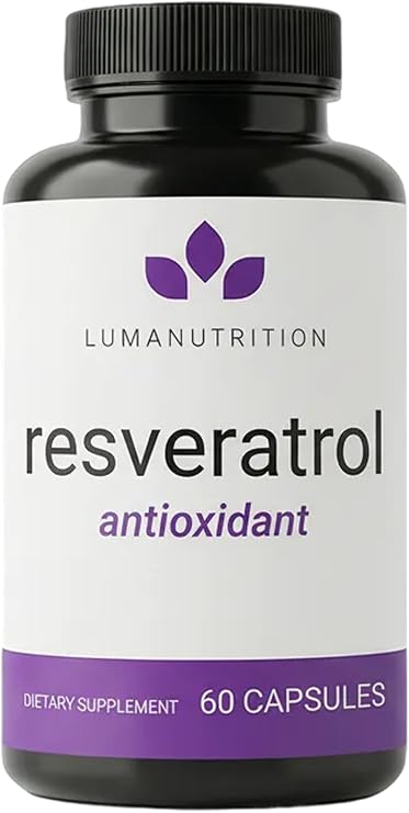 Luma Nutrition Pure Resveratrol Supplement - Antioxidant - 60 Capsules