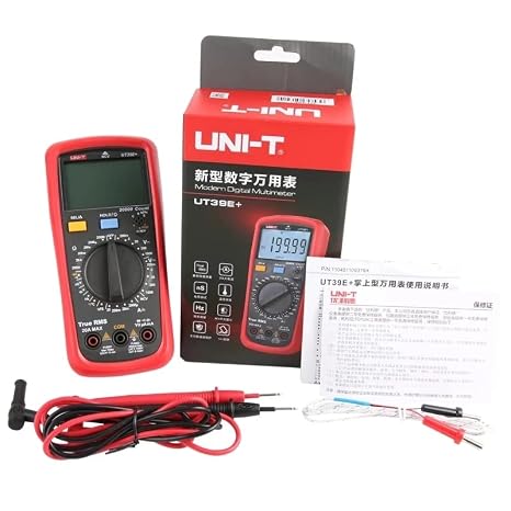UNI-T UT39A+ UT39C+ UT39E+ UT39C Digital Multimeter Auto Range with LCD Backlight Data Hold Multimetro Tester(UT39C)