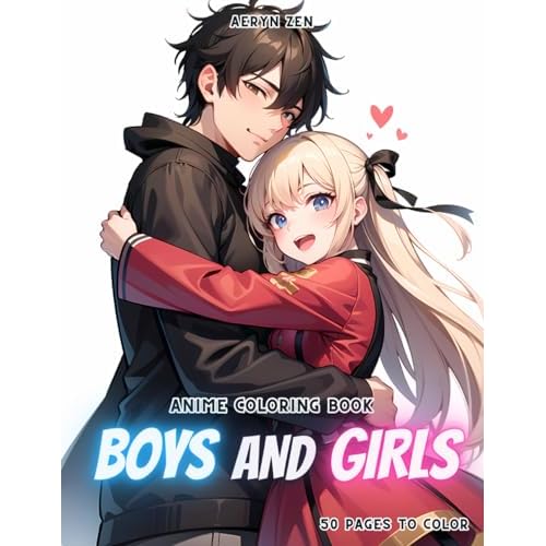 Anime Coloring Book: Boys and Girls Paperback January 16, 2024