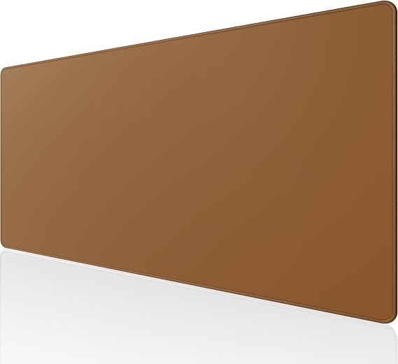 KTRIO Large Gaming Mouse Pad, Desk Mat, 31.5 x 15.7 in, Coffee Brown, XXL