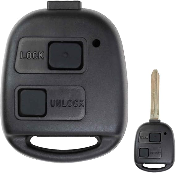 2 Buttons Remote Key Fob Case for Toyota, Car Remote Control Case