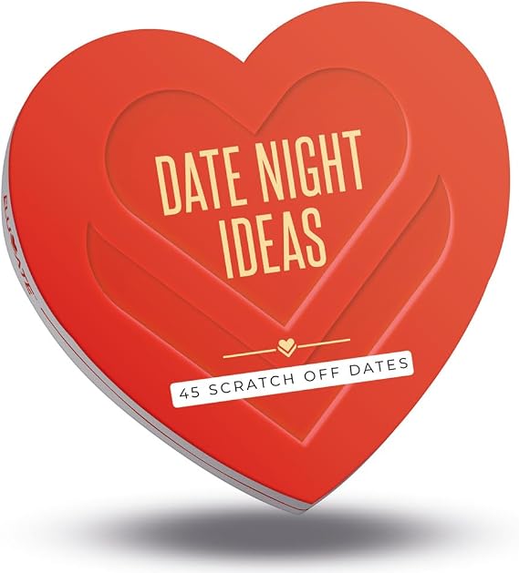 45 Scratch Off Date Night Ideas - Romantic Couple Gifts for Boyfriend, Girlfriend, Wife, Husband, Women or Men - Card Game for Anniversary or Wedding Gifts