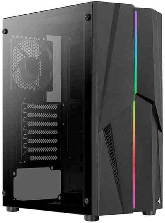 Aerocool Mecha, PC ATX Case, ARGB Front, Tempered Glass, Fan 12 cm