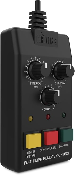 CHAUVET DJ FC-T Wired Timer Remote for Fog Machines | Auto Fog Control, LED Status | Fits Hurricane 1000, 1200, 1600, 2000