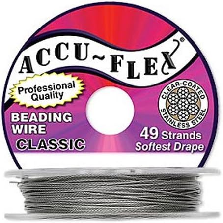 Accu-Flex Classic Beading Wire .019 inch Width 49 Strand 100 Feet