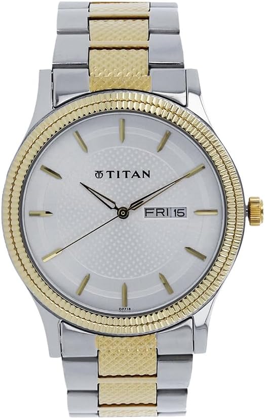Titan Octane Analog Silver Dial Men's Watch - 1650BM03