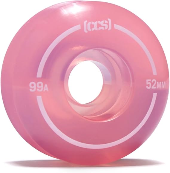 [CCS] Clear Skateboard Wheels | Professional Grade | Polyurethane | 99A Durometer | Size 52mm | Set of 4
