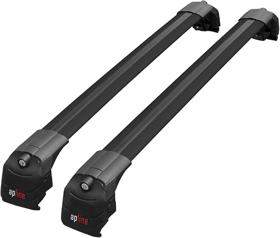 ACE-2 Roof Rack Rack Rack Compatible with Skoda Superb Combi 2024-2025 Track Bars Black Aluminum 2 Rods
