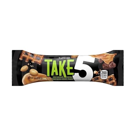 TAKE5 Chocolate Candy Bar with Peanuts (Pack of 18)
