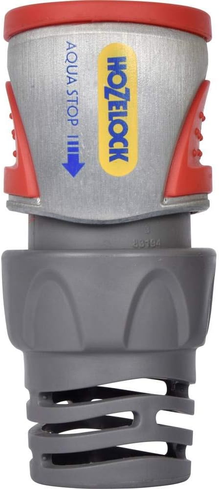 Hozelock AquaStop"Metall Pro" Connector, Grey, 15/19 mm