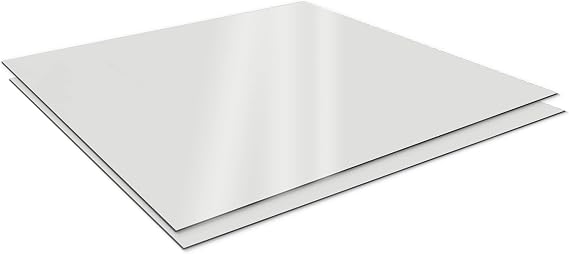 SPEEDYORDERS Acrylic Mirror Sheet Plexiglass 24 x 16 Inches, Round Corner R=1" Silver Shatterproof Mirror Plastic Mirrors for Wall Ideal for Decoration, Craft, Home, Camping, Fun House
