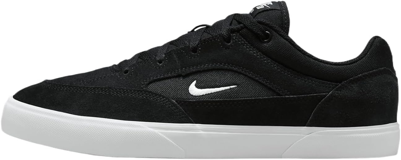 Skate SB Malor Shoes in Black & White by Nike