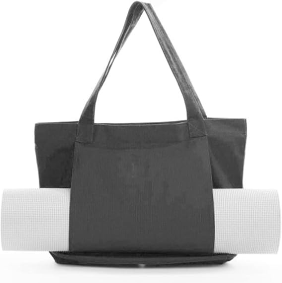 Gavigain Yoga Mat Bag, Yoga Tote Carrier Shoulder Bag Large Capacity Portable Carryall Canvas Tote for Pilates Yoga Mat