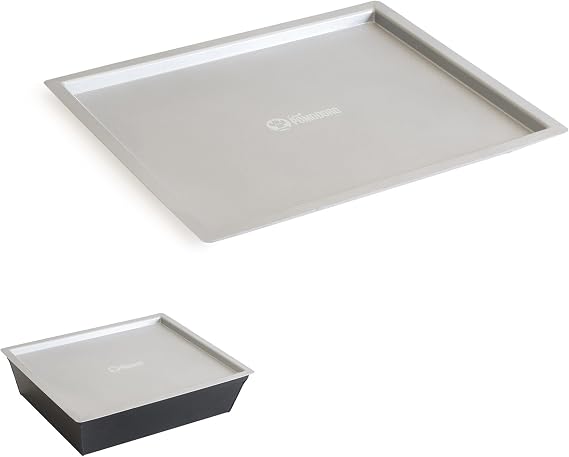 Chef Pomodoro Detroit Pizza Pan Lid, 8 x 10-Inch (20.3 x 25.4 cm) | 1.5mm Thick Aluminum, Holds Heat & Humidity, Stackable, Prevents Drying