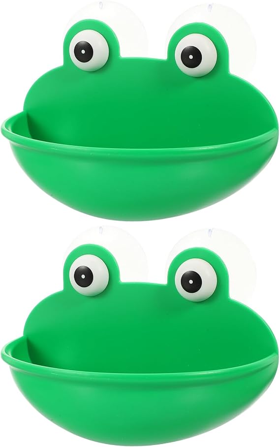 VILLCASE Amphibian Aquatic Frog Habitat, Cute Fish Tank Decoration, Suitable for Frog//Gecko/Tadpole/Turtle and Other Small Aquatic Animals, 2pcs