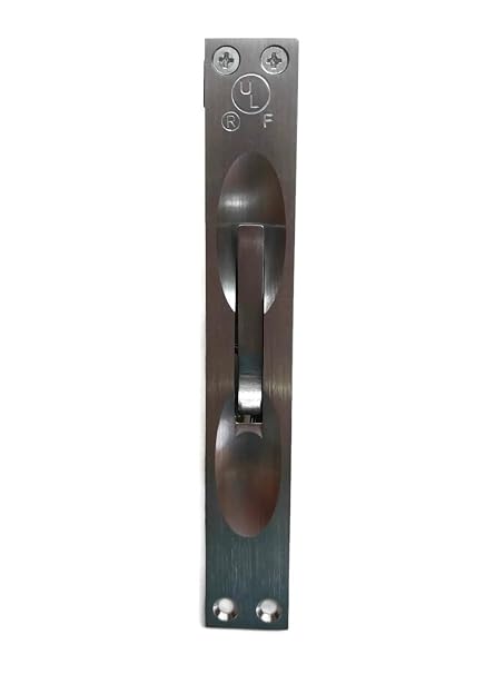 Rockwood 557 US26D Manual Flush Bolt, for Wood Doors Corner Mounted 6-3/4 x 1, UL Approved for Wood Doors up to 90 Min