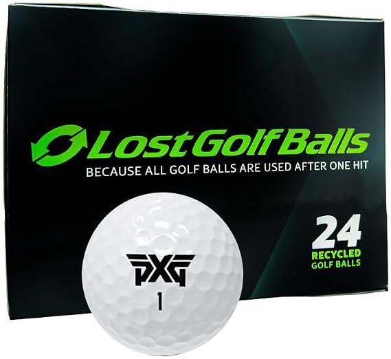 LostGolfBalls - Mix of Mint Quality Used Golf Balls for PXG Golf, 5A, 24 Pack